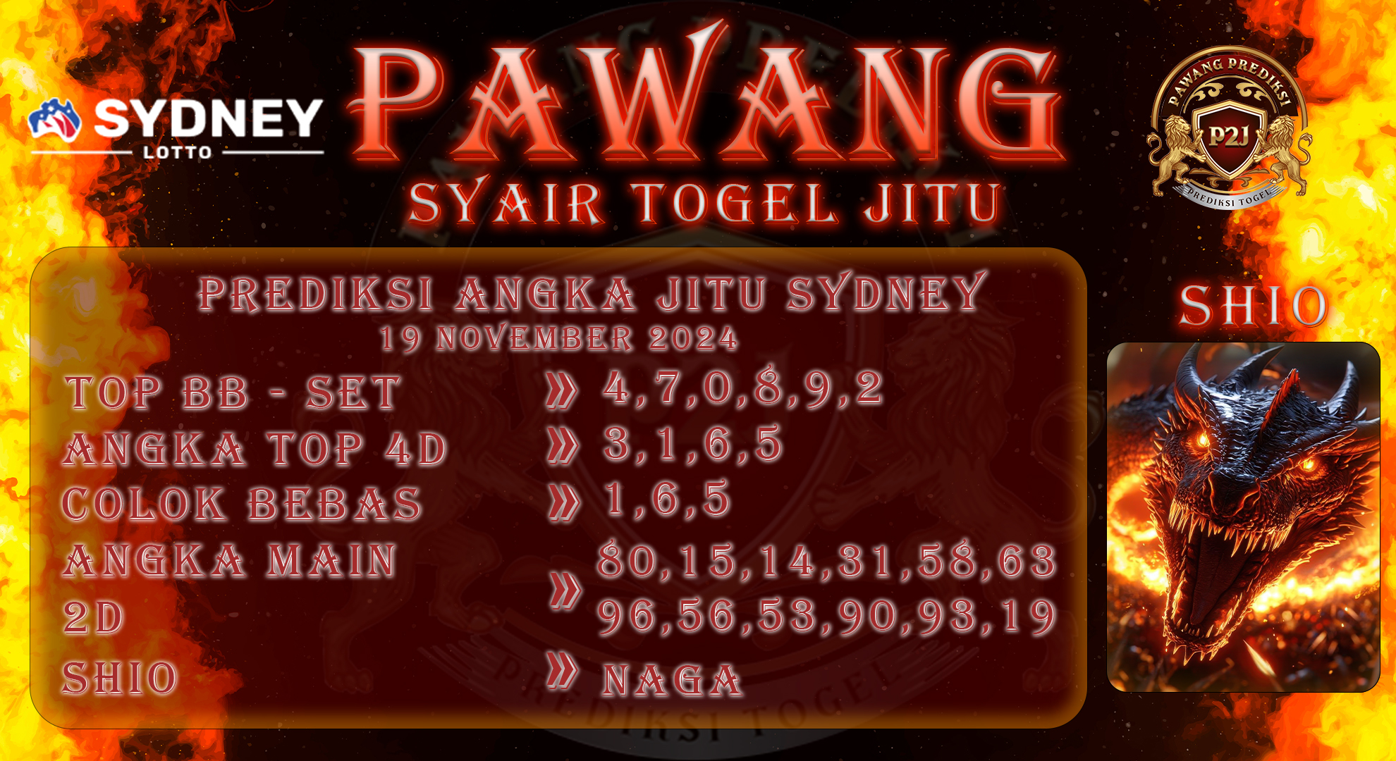 Syair-Sydney-Pawang-Prediksi-Jitu-Selasa-19-November-2024