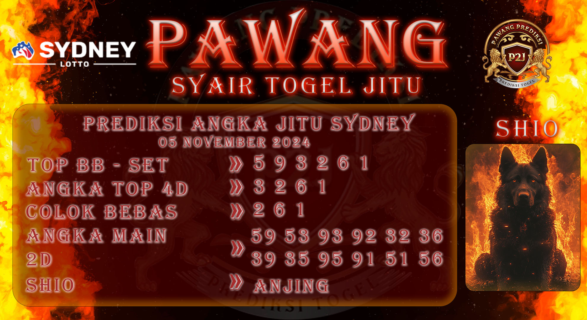 Syair-Sydney-Pawang-Prediksi-Jitu-Selasa-5-November-2024